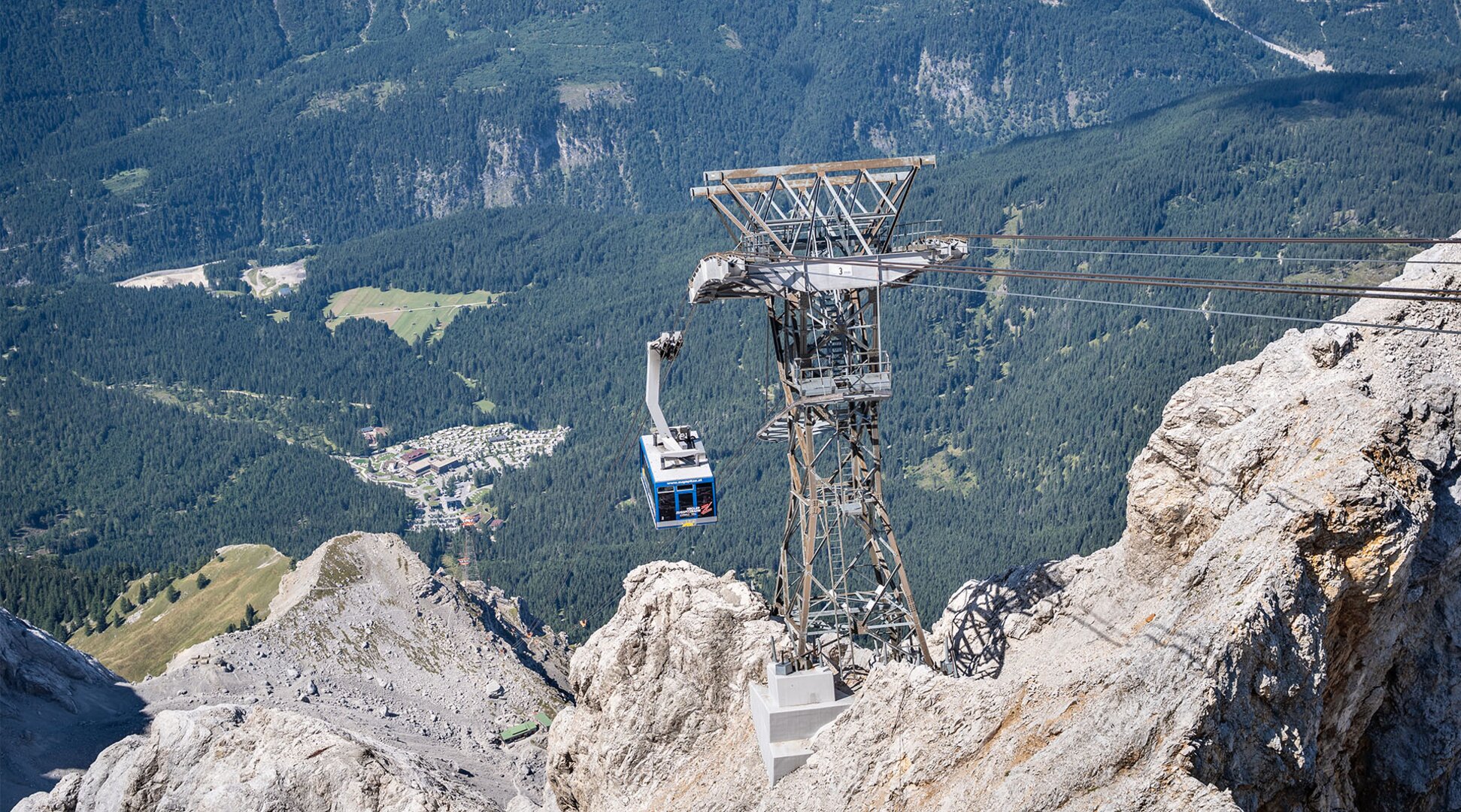Eine Gondel der Tiroler Zugspitzbahn | © Tiroler Zugspitz Arena/Nikola Radovic
