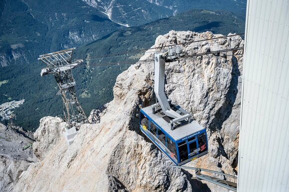 Eine Gondel der Tiroler Zugspitzbahn | © Tiroler Zugspitz Arena/Nikola Radovic