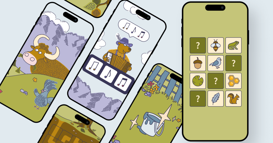 Grafiken mit Smartphones und Illustrationen von Lila Lux | © Wunderweg