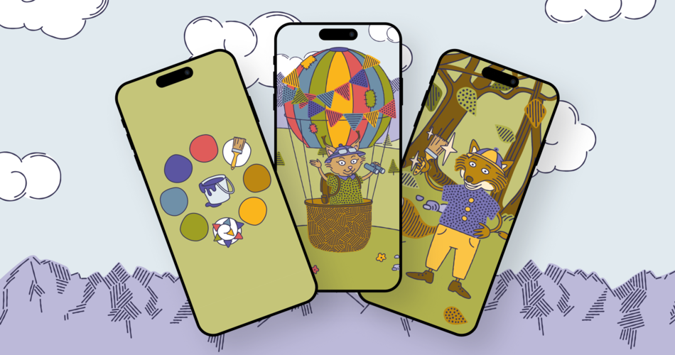 Grafiken mit Smartphones und Illustrationen von Lila Lux | © Wunderweg