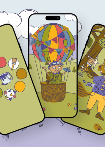 Grafiken mit Smartphones und Illustrationen von Lila Lux | © Wunderweg