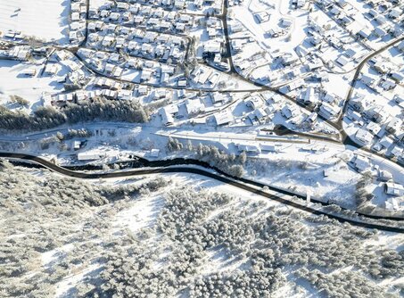 Ehrwald in winter from above | © Tiroler Zugspitz Arena/Zotz Lea