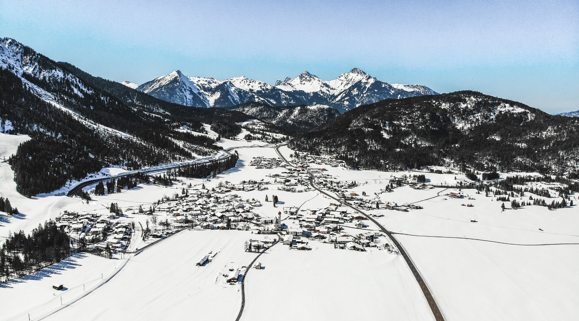 Eine Drohnenaufnahme | © Tiroler Zugspitz Arena