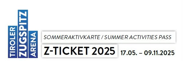 Ein Banner mit der Aufschrift Sommeraktivkarte Z-Ticket 2025 17.05 - 09.11.2025