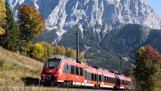 Train with mountains | © Tiroler Zugspitz Arena