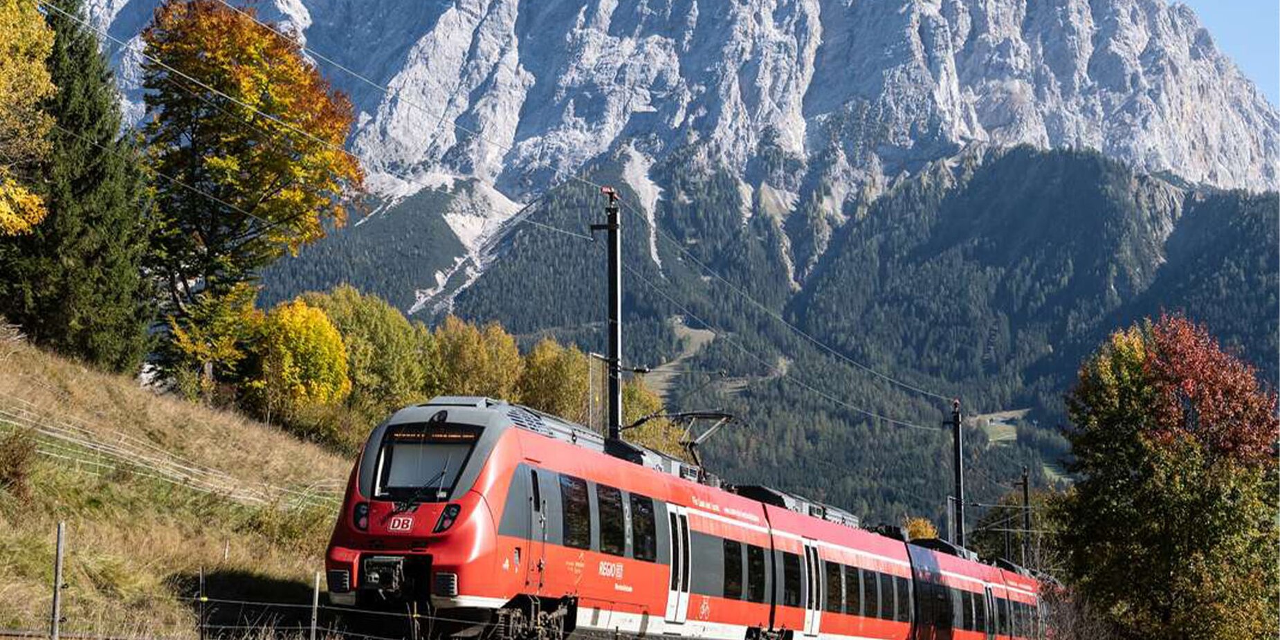 Train with mountains | © Tiroler Zugspitz Arena