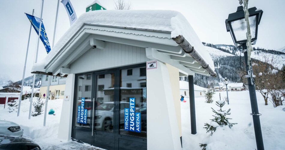 Infopoint Bichlbach im Winter | © Tiroler Zugspitz Arena/Matej Kurzweil