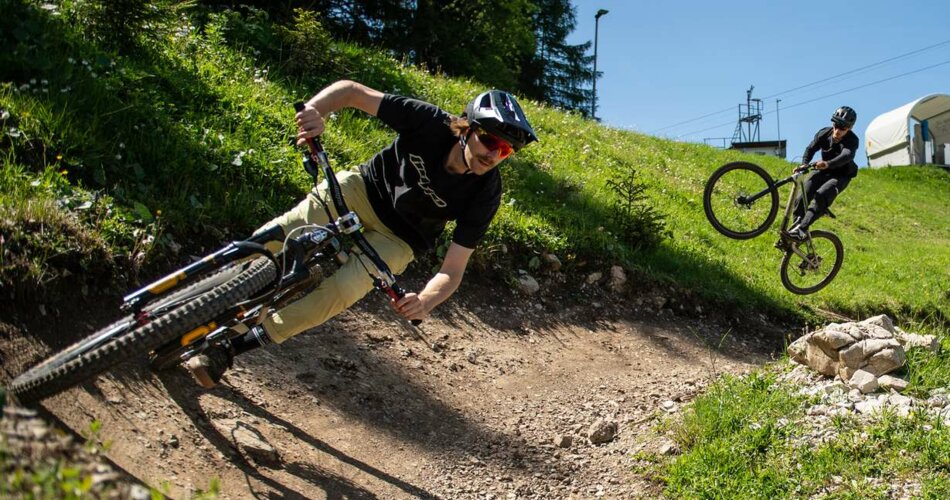 Radfahrer auf Trail | © Tiroler Zugspitz Arena/Nikola Radovic