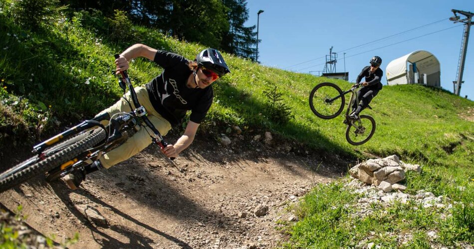 Radfahrer auf Trail | © Tiroler Zugspitz Arena/Nikola Radovic