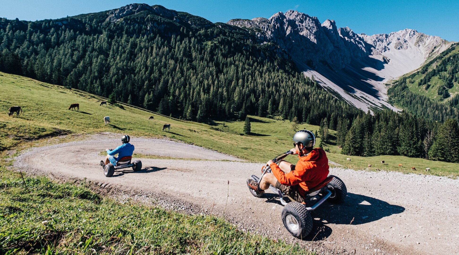 Mountain carts on the Marienberg | © Tiroler Zugspitz Arena/Oostenrijk TV