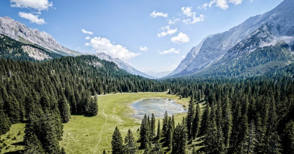 Lake with trees | © Tiroler Zugspitz Arena/Valentin Schennach