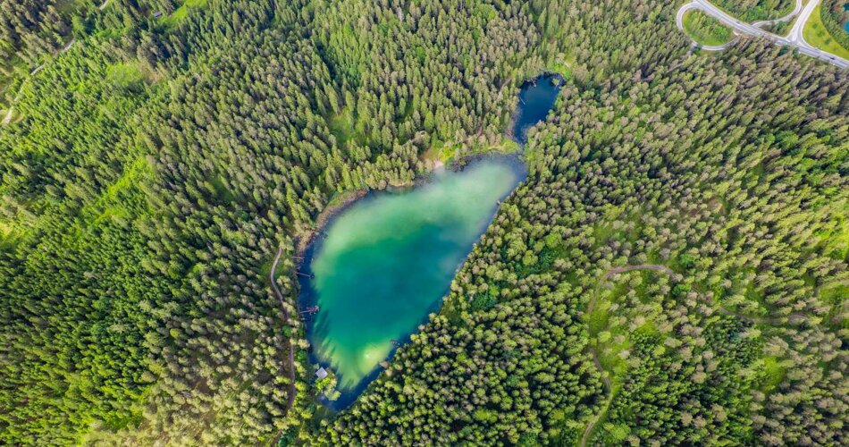 Mittersee from above | © Tiroler Zugspitz Arena/L.Zotz