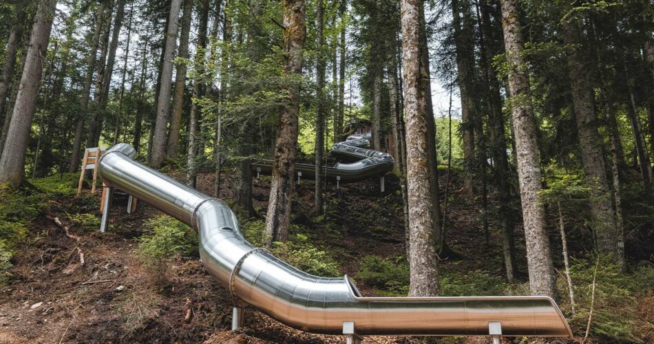lange Rutsche im Wald | © Mathäus Gartner