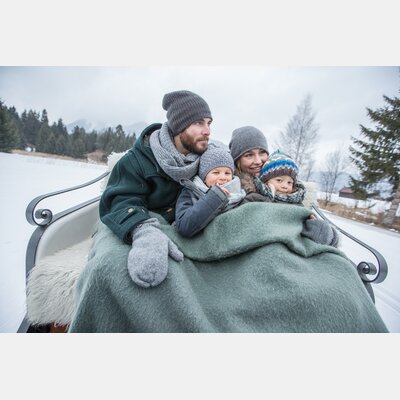 Romantic horse-drawn sleigh ride in the snow with the whole family | © Tiroler Zugspitz Arena/C. Jorda